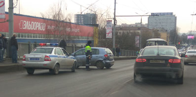 На Герценском мосту в Орле произошло множественное ДТП
